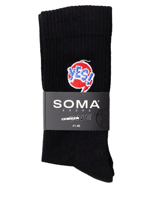 Soma Ανδρικές Κάλτσες Μαύρο