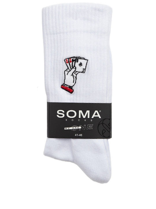 Soma Мъжки Чорапи Бели