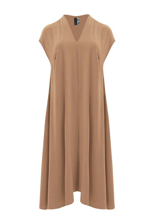 Rochie De Vară Midi Bej
