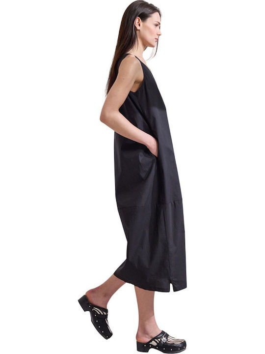 Καλοκαιρινό Midi Φόρεμα Black