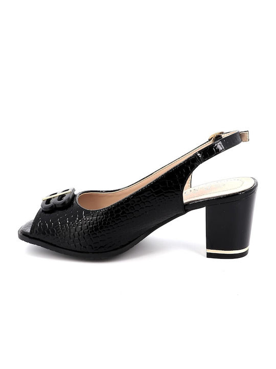 Damen Sandalen Aus Leder Anatomisch Schwarz