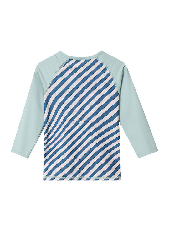 Tutete Kids Swimwear Rashguard With Long Sleeve Light Blue