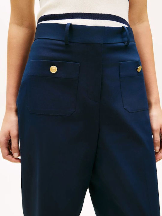 Women's Chino Trousers Dark Blue