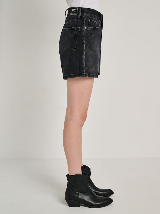 Dora Pantaloni Scurți Din Denim Pentru Femei Negri