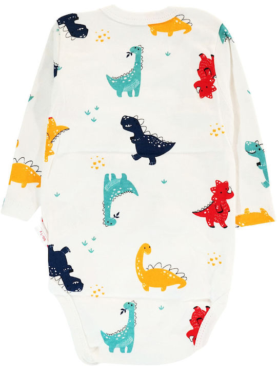 Nayinom Baby-Body Ecru Dinos