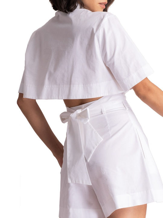 Moutaki Γυναικείο Πουκάμισο White