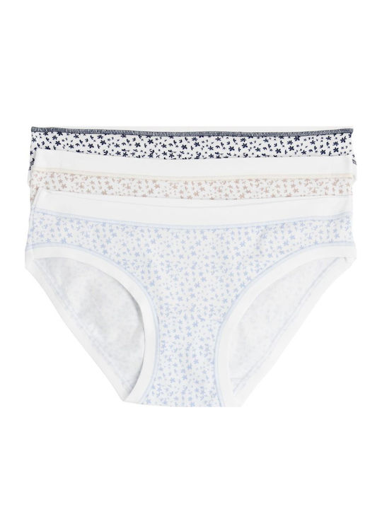 Cotton Women's Briefs 3Pack Multicolour 3362 E603 3N100