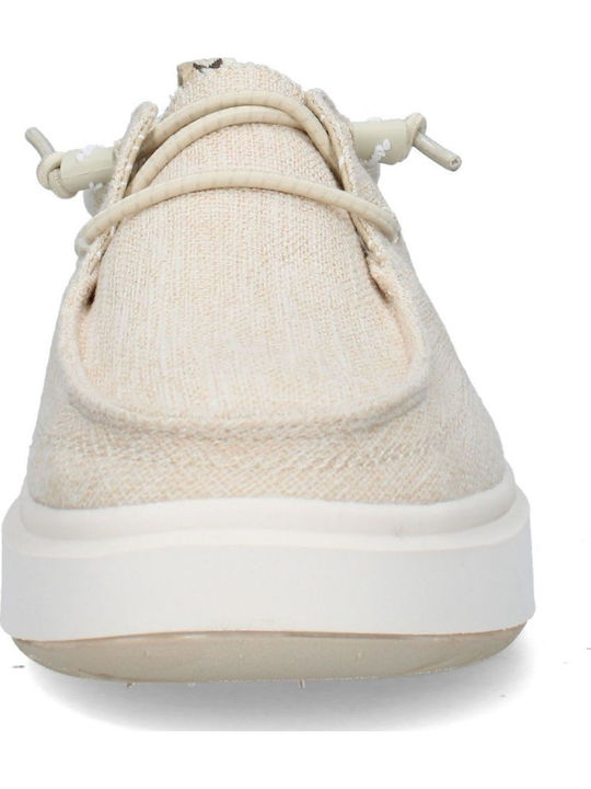 Women's Moccasins In Beige Colour