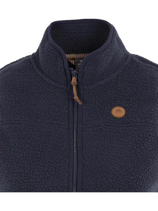 Women's Sleeveless Jacket for Winter Blue