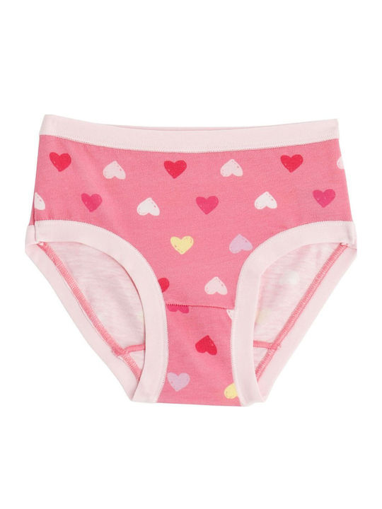 Cotonella Set Kids Panties White Pink Fuchsia