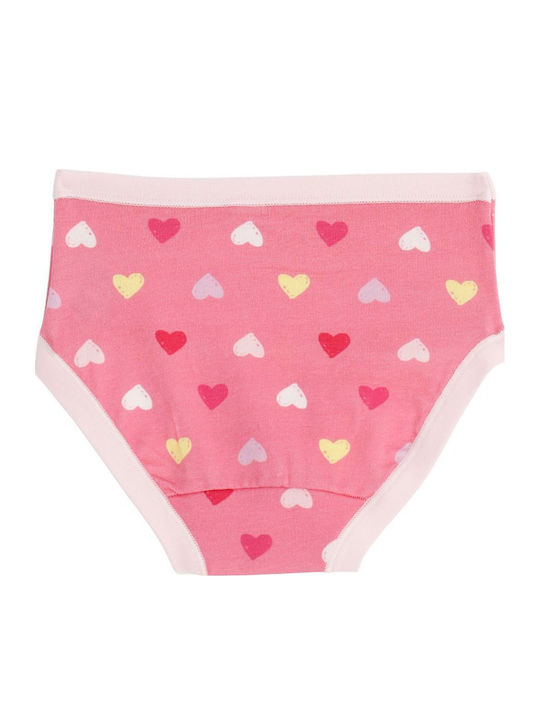 Cotonella Set Kids Panties White Pink Fuchsia