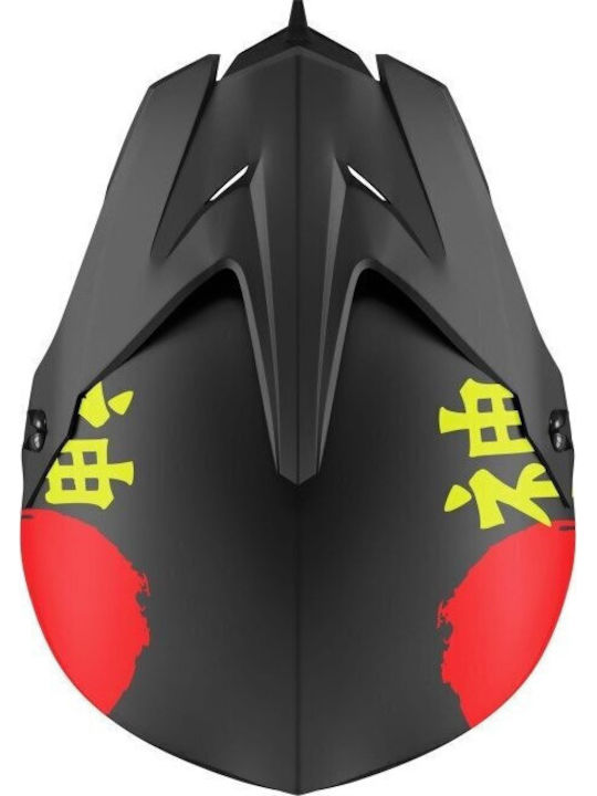 Kamikaze Full Face Велосипедна Каска Mountain Черна