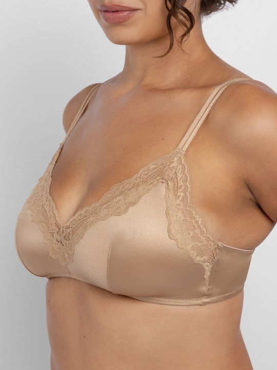 Ivory/Beige Bra without Padding & without Underwire
