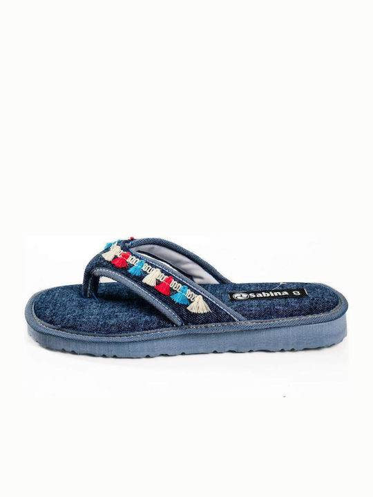 Terry Winter Women's Blue Slippers