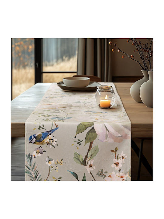 Beauty Home Tischdecke Peony und Bird 32x150cm