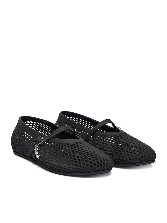 Karl Lagerfeld Women's Ballerina Shoes in Black Colour