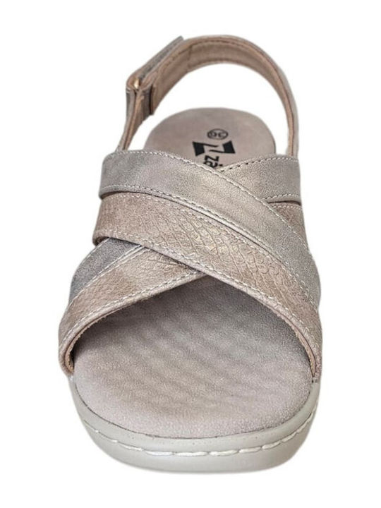Women's Flat Sandals Beige SD78043-Beige