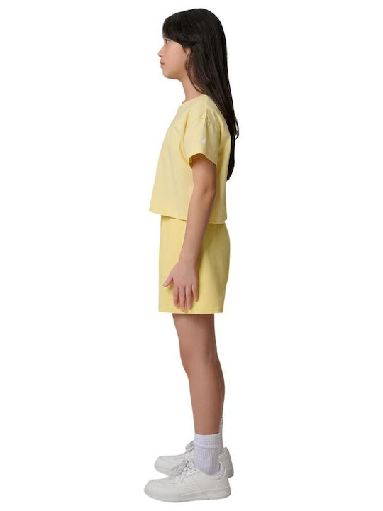 Kids Shorts Bermudas Fabric Yellow