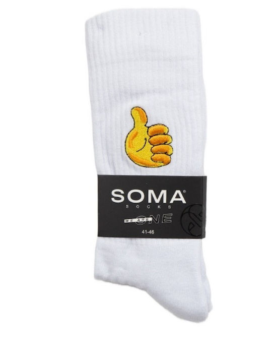 Soma Мъжки Чорапи Бели