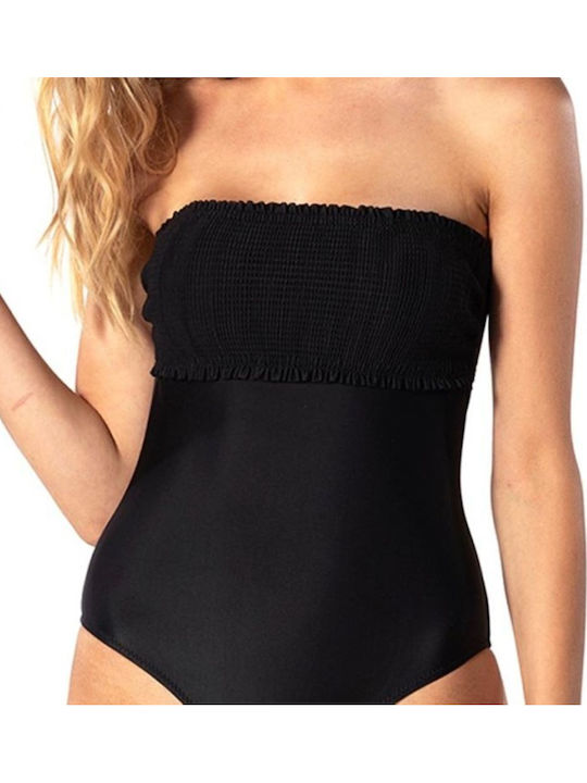 Strapless Ολόσωμο Μαγιό Black