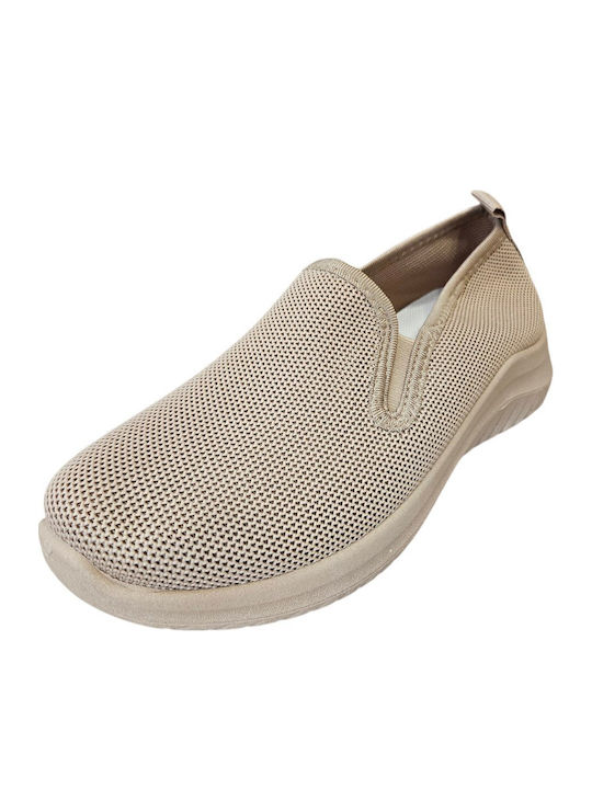 Γυναικεία Slip-On Πάνινα Μπεζ