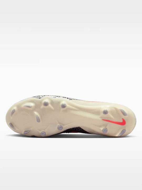 Nike United Phantom 6 Low Academy Ghete Fotbal cu Crampoane FG Bej Nike United Phantom 6 Low Academy Ghete Fotbal cu Crampoane FG Bej