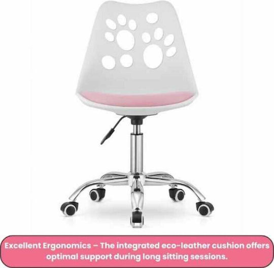 Mercaton Office Chair 5 Rubber Wheels Eco Leather Cushion Pp Seat Aluminum Frame 50 X 60 X 89 Cm White Pink Wireless Led Headphones Card Slot Cat Ear Model Pink Mercaton Office Chair 5 Rubber Wheels Eco Leather Cushion Pp Seat Aluminum Frame 50 X 60 X 89 Cm White Pink Wireless Led Headphones Card Slot Cat Ear Model Pink