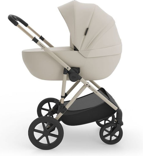 Kinderkraft Prime Reversible 3 in 1 Baby Stroller Suitable for Newborn Sand Dune