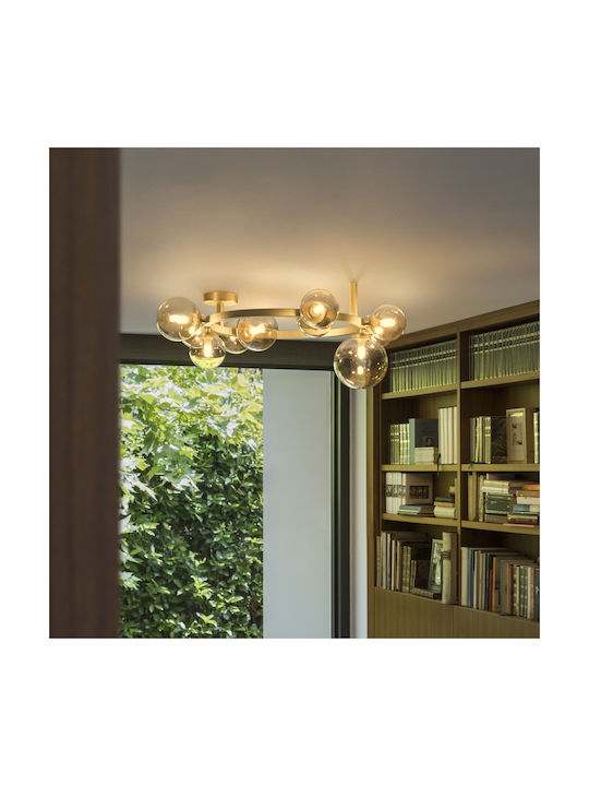 Ideal Lux Plafonieră de Tavan 70buc Maro cu Soclu G9