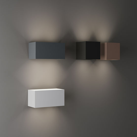 Ideal Lux Atom Επιτοίχιο Εξωτερικό Φωτιστικό LED 4000K 20x10x10εκ. Ideal Lux Atom Επιτοίχιο Εξωτερικό Φωτιστικό LED 4000K 20x10x10εκ.