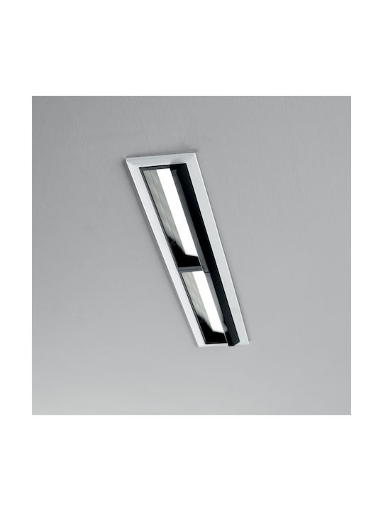 Ideal Lux Outdoor Floor Lamp LED Wall Washer 21W with Warm White Light Black