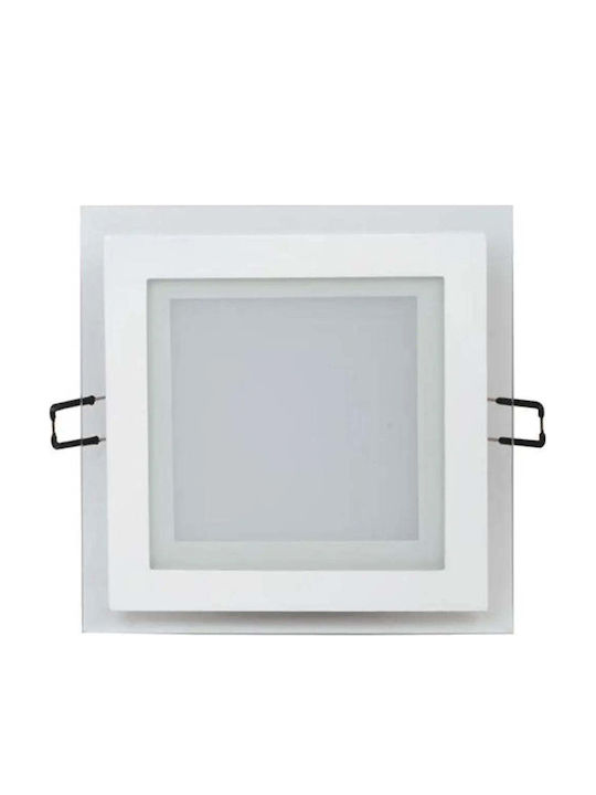 Horoz Electric Квадрат Вграден LED Панел 12W с Студено бяло Светлина 6400К