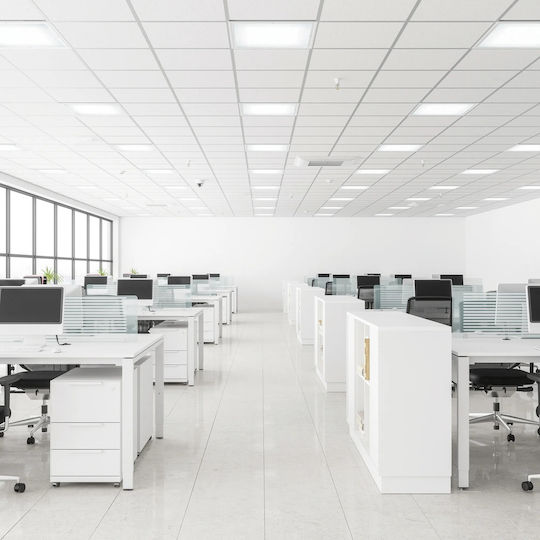 Ideal Lux Parallelogram LED Panel 40W with Natural White Light 4000K 120x30cm