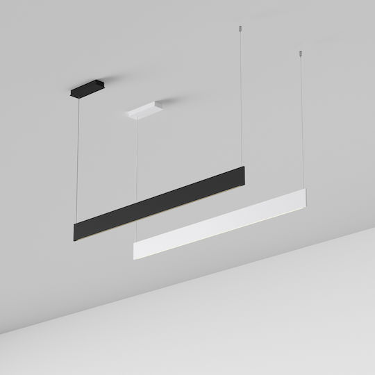 Ideal Lux LED Линейно Осветително Тяло За Таван 24W Топло Бяло IP20 9см