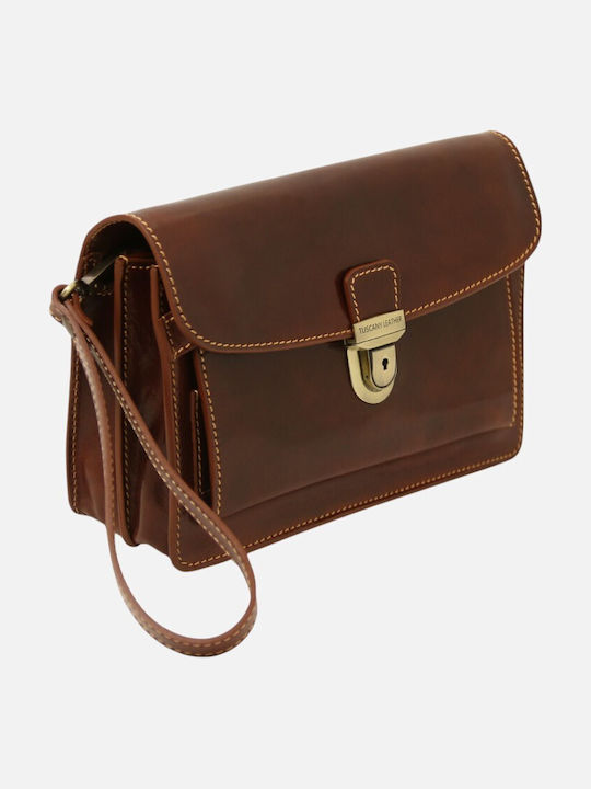 Max Leather Men's Bag Handbag Brown