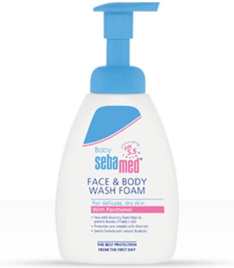 Sebamed Baby Face & Body Wash Foam με Χαμομήλι 400ml με Αντλία