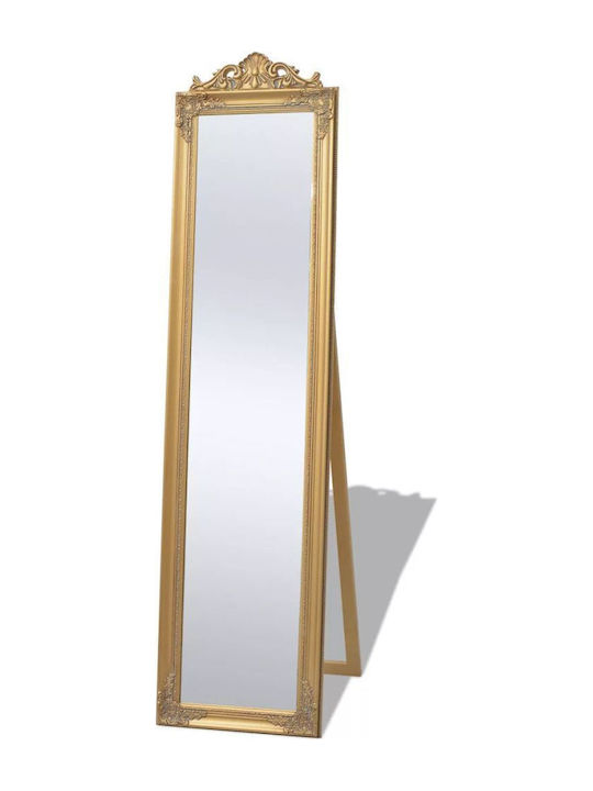 vidaXL Καθρέπτης με Χρυσό Ξύλινο Πλαίσιο 160x40cm