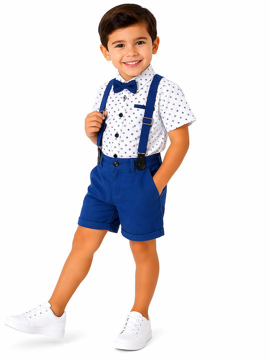 Kids' Set with Pants Summer 4pcs Blue