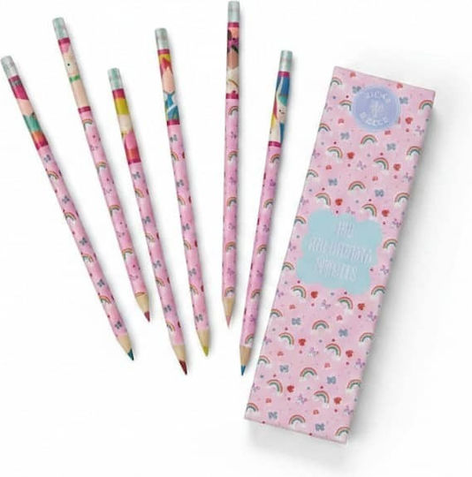 Floss & Rock Set Aus Sechs Buntstiften Meerjungfrauen 52p6356
