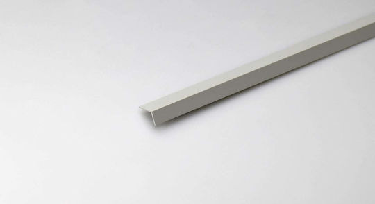 PVC Ecke Profil 20x10mm/1m Grau Satin