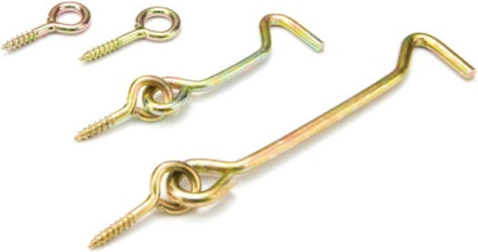 Hook Screw with Diameter M4 and Length 100mm