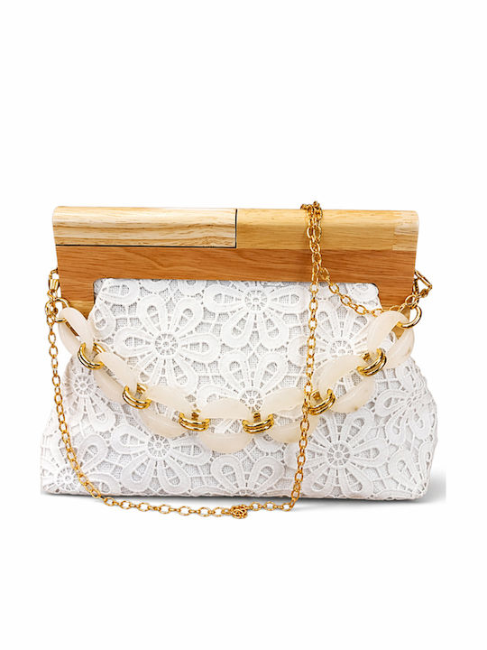 Vintage Lace Τσάντα Madlin Λευκό