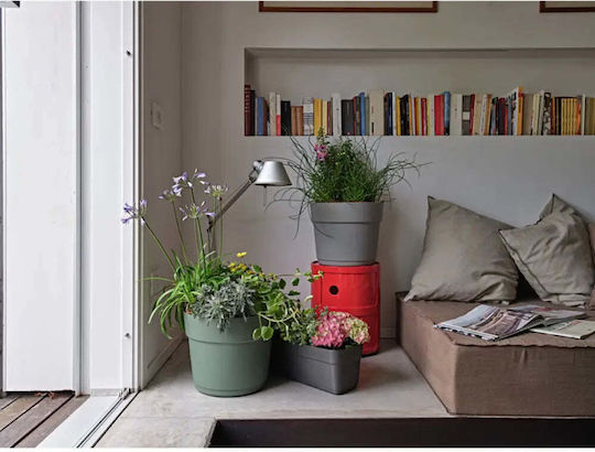 Tera Пластмасова Саксия за Цветя Bloom 24x24см