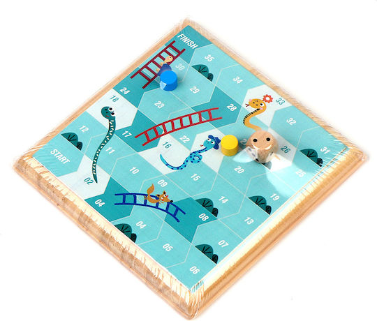 Επιτραπέζιο Παιχνίδι Play On The Go - Snakes & Ladders για 2 Παίκτες 4+ Ετών Mathv