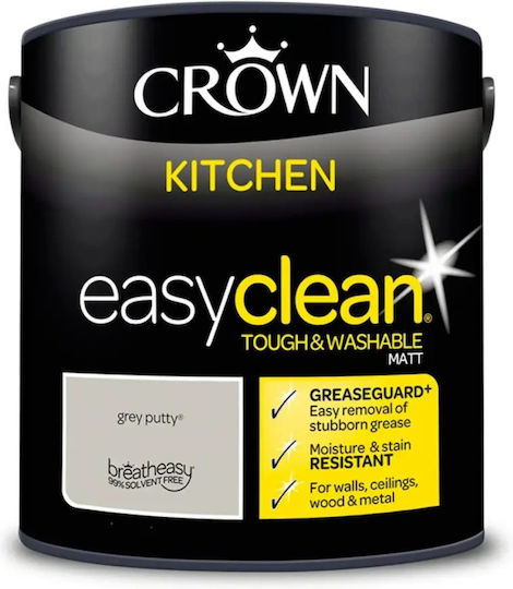 Crown Grau Spachtel Küchenfarbe 2.5l