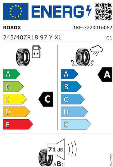 RoadX 245/40R18 97YY Θερινό Λάστιχο Αυτοκινήτου