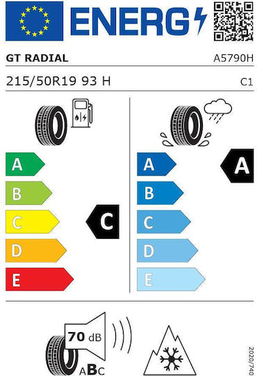 GT Radial 215/50R19 93HH Anvelopă Auto 4 Anotimpuri