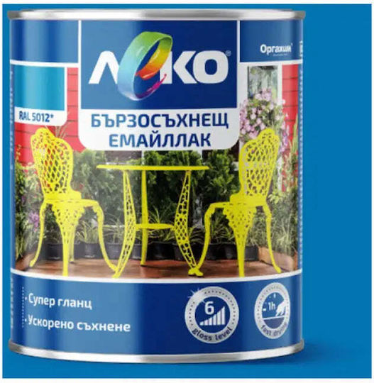 Fast-drying Enamel Ral 5012 2.5 L Leko