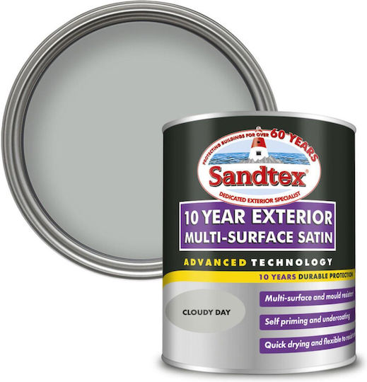 Боя Sandtex Сатен Cloudy Day На Водна Основа