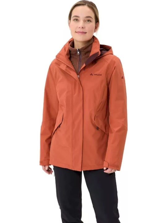 Damenjacke für Winter Orange